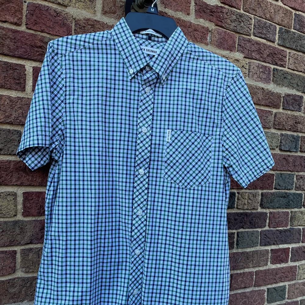 Ben Sherman House check short sleeve shirt.  Fitted cut medium.
